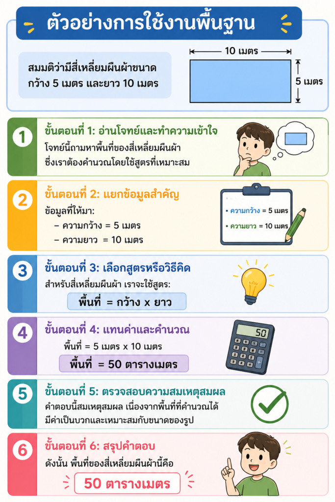 พื้นที่ของรูปเรขาคณิตสองมิติ
